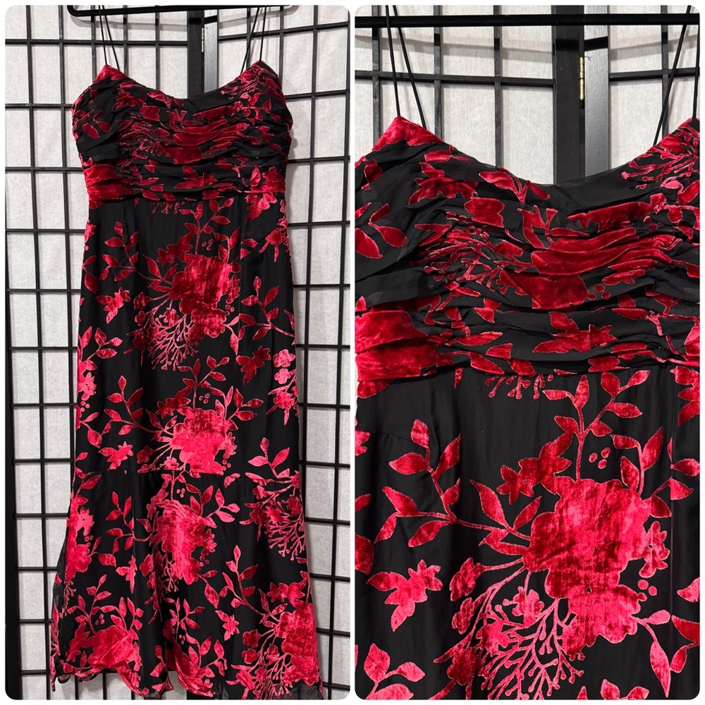 Hutch Tylia Floral Velvet Midi Dress size 14 - Picture 5 of 10